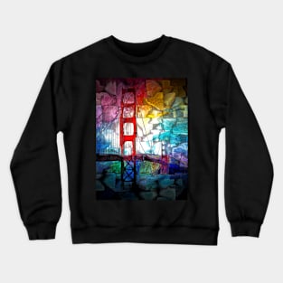 Golden Gate Bridge Mosaic Crewneck Sweatshirt